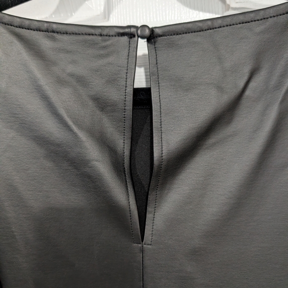 NWT Torrid Black Coated Ponte Elbow Sleeve Skater Dress in Size 2 (18/20) - Picture 12 of 14